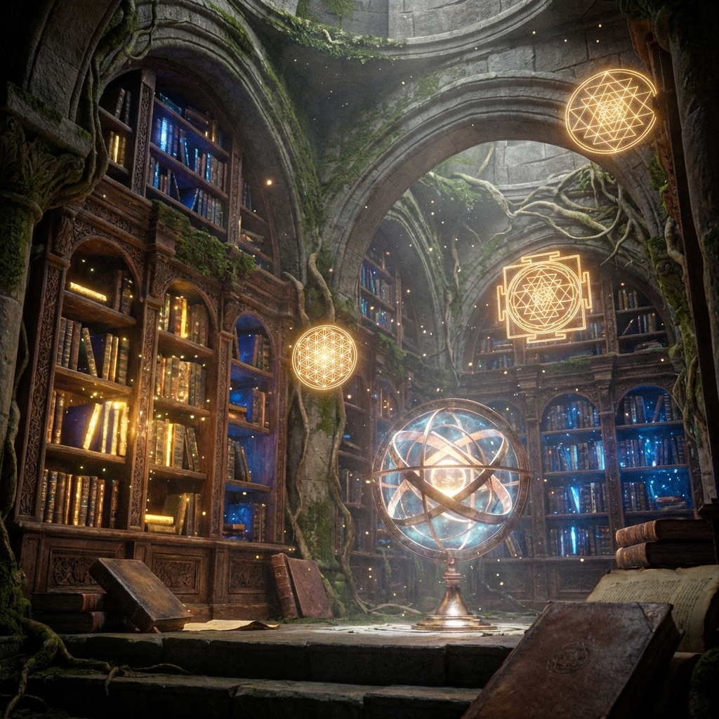 Mystical Ancient Library